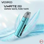 VOOPOO Vmate Pro Kit 註油式小煙主機套裝｜1500mAh大電量 40W可調功率｜1.2吋TFT彩屏 GENE.TT 2.0芯片 (含3.5ml防漏油倉)